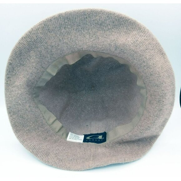 Bucket Hat August Vintage Wool Blend Wide-Brim Beige Women Fashion Accessory - Picture 7 of 11